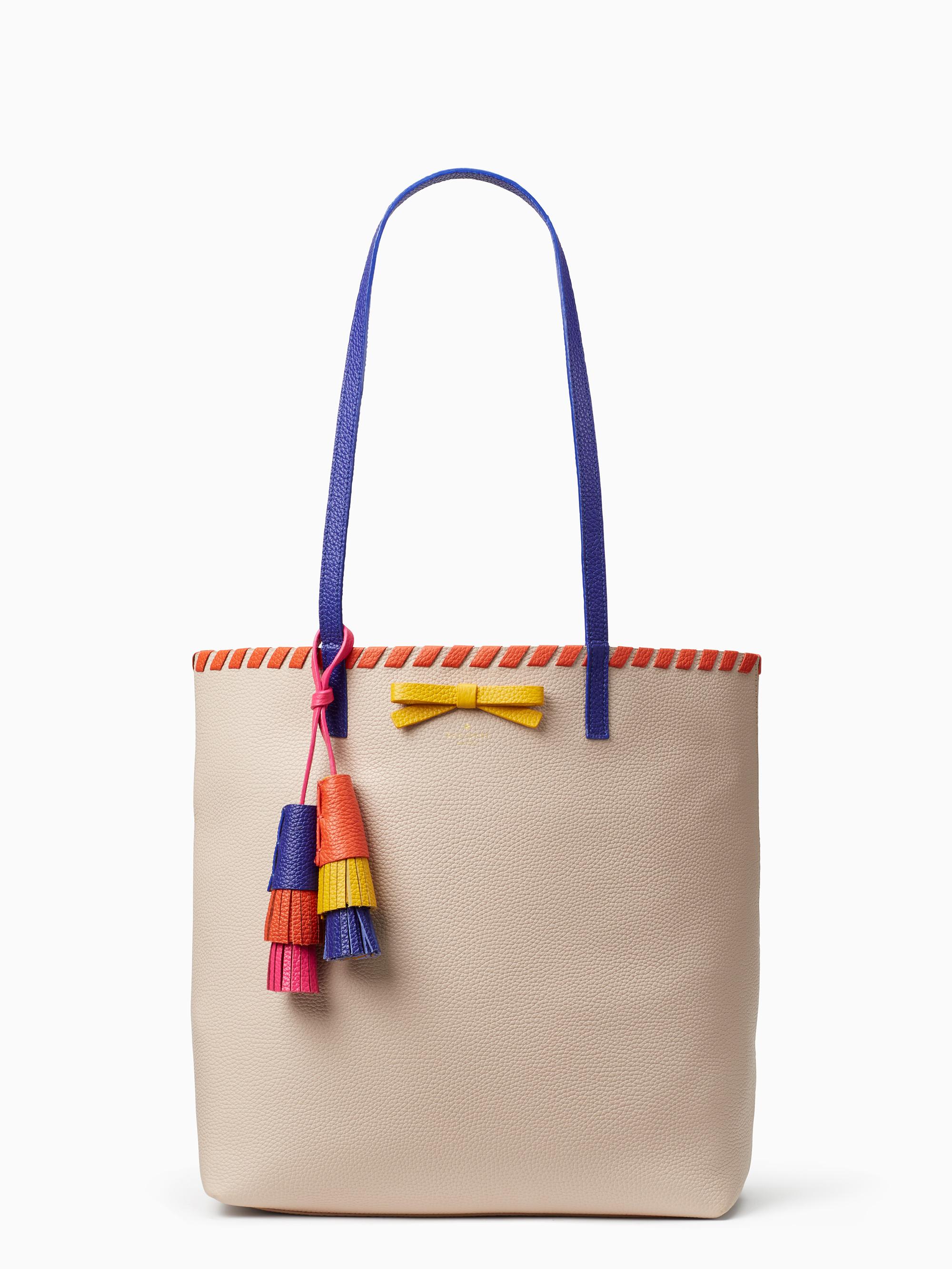 Kate Spade On Purpose Leather Tote With Tassel Lyst